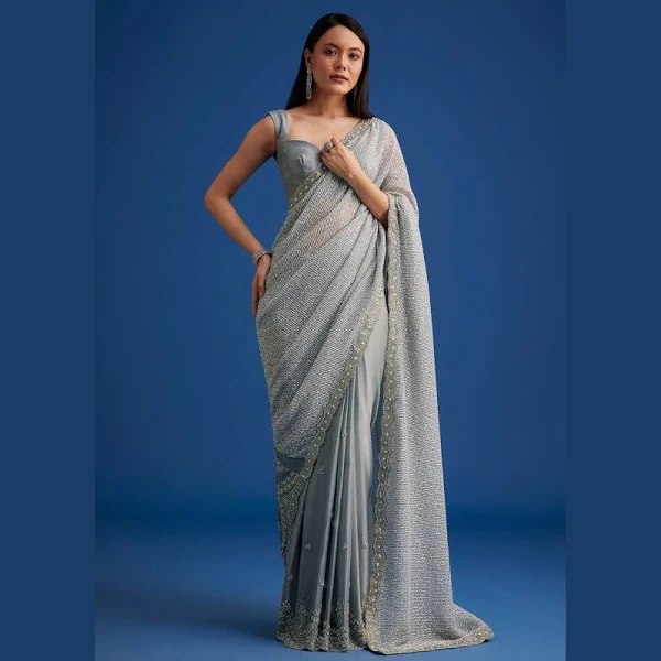 Pink colur Saree For Girls